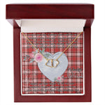 Gift To My Beautiful Girlfriend Valentine Necklace For Soulmate Anniversary Clan MacDougall Dress Tartan Everlasting Love Necklace,valentine necklace, necklace girlfriend, necklace for wife, cute necklaces for girlfriend, jewelry for girlfriend, to my soulmate necklace, to my future wife necklace,