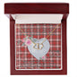 Gift To My Beautiful Girlfriend Valentine Necklace For Soulmate Anniversary Clan MacDougall Dress Tartan Everlasting Love Necklace,valentine necklace, necklace girlfriend, necklace for wife, cute necklaces for girlfriend, jewelry for girlfriend, to my soulmate necklace, to my future wife necklace,