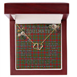 To My Beautiful Soulmate Necklace In Your Eyes I Have Found My Home Clan Grant of Monymusk Tartan Forever Love Necklace Tartan Gift for Girlfriend Everlasting Love Necklace