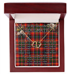 To My Beautiful Soulmate Necklace In Your Eyes I Have Found My Home Clan Denniston Orginal Tartan Forever Love Necklace Tartan Gift for Girlfriend Everlasting Love Necklace