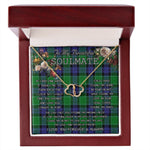 To My Beautiful Soulmate Necklace In Your Eyes I Have Found My Home Clan Graham Of Menteith Modern Tartan Forever Love Necklace Tartan Gift for Girlfriend Everlasting Love Necklace