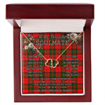 To My Beautiful Soulmate Necklace In Your Eyes I Have Found My Home Clan Dunbar Modern Tartan Forever Love Necklace Tartan Gift for Girlfriend Everlasting Love Necklace