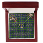 To My Beautiful Soulmate Necklace In Your Eyes I Have Found My Home Clan Gordon Modern Tartan Forever Love Necklace Tartan Gift for Girlfriend Everlasting Love Necklace
