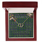 To My Beautiful Soulmate Necklace In Your Eyes I Have Found My Home Clan Gordon Modern Tartan Forever Love Necklace Tartan Gift for Girlfriend Everlasting Love Necklace