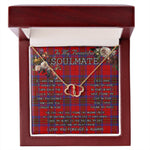 To My Beautiful Soulmate Necklace In Your Eyes I Have Found My Home Clan Leslie Modern Tartan Everlasting Love Necklace