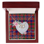Gift To My Beautiful Girlfriend Valentine Necklace For Soulmate Anniversary Clan MacIntyre Tartan Everlasting Love Necklace,valentine necklace, necklace girlfriend, necklace for wife, cute necklaces for girlfriend, jewelry for girlfriend, to my soulmate necklace, to my future wife necklace,