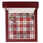 To My Beautiful Soulmate Necklace In Your Eyes I Have Found My Home Clan Maxwell Plaid Tartan Forever Love Necklace Tartan Gift for Girlfriend Everlasting Love Necklace