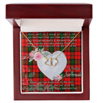 Gift To My Beautiful Girlfriend Valentine Necklace For Soulmate Anniversary Clan Kerr Tartan Everlasting Love Necklace, Gift For Women, Gift For Wife, Gift For Girl Friend, Gift For Mother, Gift For Grandmother, Gift for Sister, Gift For Daughter, Gift for Mom