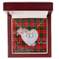 Gift To My Beautiful Girlfriend Valentine Necklace For Soulmate Anniversary Clan Kerr Tartan Everlasting Love Necklace, Gift For Women, Gift For Wife, Gift For Girl Friend, Gift For Mother, Gift For Grandmother, Gift for Sister, Gift For Daughter, Gift for Mom