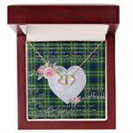 Gift To My Beautiful Girlfriend Valentine Necklace For Soulmate Anniversary Clan Spottiswood Tartan Everlasting Love Necklace,valentine necklace, necklace girlfriend, necklace for wife, cute necklaces for girlfriend, jewelry for girlfriend, to my soulmate necklace, to my future wife necklace,