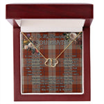 To My Beautiful Soulmate Necklace In Your Eyes I Have Found My Home Clan Davidson Dress Dancers Tartan Forever Love Necklace Tartan Gift for Girlfriend Everlasting Love Necklace