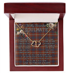 To My Beautiful Soulmate Necklace In Your Eyes I Have Found My Home Clan Ainslie Tartan Everlasting Love Necklace, Gift For Women, Gift For Wife, Gift For Girl Friend, Gift For Mother, Gift For Grandmother, Gift for Sister, Gift For Daughter, Gift for Mom
