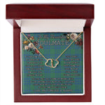 To My Beautiful Soulmate Necklace In Your Eyes I Have Found My Home Clan Montgomery Ancient Tartan Forever Love Necklace Tartan Gift for Girlfriend Everlasting Love Necklace
