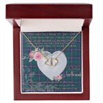 Gift To My Beautiful Girlfriend Valentine Necklace For Soulmate Anniversary Clan Sandilands Tartan Everlasting Love Necklace,valentine necklace, necklace girlfriend, necklace for wife, cute necklaces for girlfriend, jewelry for girlfriend, to my soulmate necklace, to my future wife necklace,