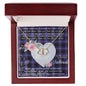 Gift To My Beautiful Girlfriend Valentine Necklace For Soulmate Anniversary Clan Dunlop Tartan Everlasting Love Necklace, Gift For Women, Gift For Wife, Gift For Girl Friend, Gift For Mother, Gift For Grandmother, Gift for Sister, Gift For Daughter, Gift for Mom