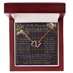 To My Beautiful Soulmate Necklace In Your Eyes I Have Found My Home Clan Hewitt Tartan Everlasting Love Necklace