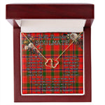 To My Beautiful Soulmate Necklace In Your Eyes I Have Found My Home Clan Munro Tartan Forever Love Necklace Tartan Gift for Girlfriend Everlasting Love Necklace