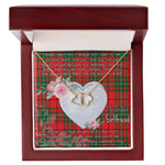 Gift To My Beautiful Girlfriend Valentine Necklace For Soulmate Anniversary Clan MacAulay Tartan Everlasting Love Necklace,valentine necklace, necklace girlfriend, necklace for wife, cute necklaces for girlfriend, jewelry for girlfriend, to my soulmate necklace, to my future wife necklace,