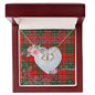 Gift To My Beautiful Girlfriend Valentine Necklace For Soulmate Anniversary Clan MacAulay Tartan Everlasting Love Necklace,valentine necklace, necklace girlfriend, necklace for wife, cute necklaces for girlfriend, jewelry for girlfriend, to my soulmate necklace, to my future wife necklace,