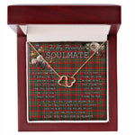 To My Beautiful Soulmate Necklace In Your Eyes I Have Found My Home Clan Hunter USA Tartan Everlasting Love Necklace