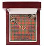 To My Beautiful Soulmate Necklace In Your Eyes I Have Found My Home Clan Munro Ancient Tartan Forever Love Necklace Tartan Gift for Girlfriend Everlasting Love Necklace