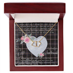 Gift To My Beautiful Girlfriend Valentine Necklace For Soulmate Anniversary Clan Navy Dress Blue Tartan Everlasting Love Necklace,valentine necklace, necklace girlfriend, necklace for wife, cute necklaces for girlfriend, jewelry for girlfriend, to my soulmate necklace, to my future wife necklace,