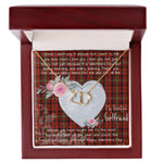 Gift To My Beautiful Girlfriend Valentine Necklace For Soulmate Anniversary Clan Davis Tartan Everlasting Love Necklace, Gift For Women, Gift For Wife, Gift For Girl Friend, Gift For Mother, Gift For Grandmother, Gift for Sister, Gift For Daughter, Gift for Mom