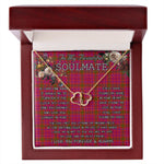 To My Beautiful Soulmate Necklace In Your Eyes I Have Found My Home Clan Lumsden of Clova Tartan Everlasting Love Necklace