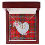 Gift To My Beautiful Girlfriend Valentine Necklace For Soulmate Anniversary Clan MacDougall Tartan Everlasting Love Necklace,valentine necklace, necklace girlfriend, necklace for wife, cute necklaces for girlfriend, jewelry for girlfriend, to my soulmate necklace, to my future wife necklace,