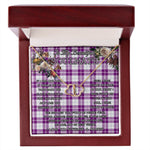 To My Beautiful Soulmate Necklace In Your Eyes I Have Found My Home Clan Dunlop Dress Tartan Forever Love Necklace Tartan Gift for Girlfriend Everlasting Love Necklace