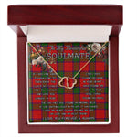 To My Beautiful Soulmate Necklace In Your Eyes I Have Found My Home Clan Donnachaidh Tartan Forever Love Necklace Tartan Gift for Girlfriend Everlasting Love Necklace