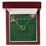 To My Beautiful Soulmate Necklace In Your Eyes I Have Found My Home Clan Dunbar Hunting Tartan Forever Love Necklace Tartan Gift for Girlfriend Everlasting Love Necklace