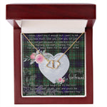 Gift To My Beautiful Girlfriend Valentine Necklace For Soulmate Anniversary Clan Monteith Modern Tartan Everlasting Love Necklace,valentine necklace, necklace girlfriend, necklace for wife, cute necklaces for girlfriend, jewelry for girlfriend, to my soulmate necklace, to my future wife necklace,