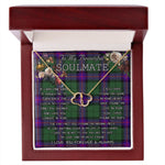 To My Beautiful Soulmate Necklace In Your Eyes I Have Found My Home Clan Armstrong Modern Tartan Everlasting Love Necklace, Gift For Women, Gift For Wife, Gift For Girl Friend, Gift For Mother, Gift For Grandmother, Gift for Sister, Gift For Daughter, Gift for Mom