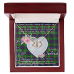 Gift To My Beautiful Girlfriend Valentine Necklace For Soulmate Anniversary Clan Durie Tartan Everlasting Love Necklace, Gift For Women, Gift For Wife, Gift For Girl Friend, Gift For Mother, Gift For Grandmother, Gift for Sister, Gift For Daughter, Gift for Mom