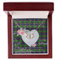 Gift To My Beautiful Girlfriend Valentine Necklace For Soulmate Anniversary Clan Durie Tartan Everlasting Love Necklace, Gift For Women, Gift For Wife, Gift For Girl Friend, Gift For Mother, Gift For Grandmother, Gift for Sister, Gift For Daughter, Gift for Mom