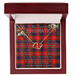 To My Beautiful Soulmate Necklace In Your Eyes I Have Found My Home Clan Abernethy Tartan Everlasting Love Necklace, Gift For Women, Gift For Wife, Gift For Girl Friend, Gift For Mother, Gift For Grandmother, Gift for Sister, Gift For Daughter, Gift for Mom