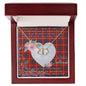 Gift To My Beautiful Girlfriend Valentine Necklace For Soulmate Anniversary Clan Grant of Lurg Tartan Everlasting Love Necklace, Gift For Women, Gift For Wife, Gift For Girl Friend, Gift For Mother, Gift For Grandmother, Gift for Sister, Gift For Daughter, Gift for Mom