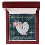 Gift To My Beautiful Girlfriend Valentine Necklace For Soulmate Anniversary Clan Forbes Ancient Tartan Everlasting Love Necklace, Gift For Women, Gift For Wife, Gift For Girl Friend, Gift For Mother, Gift For Grandmother, Gift for Sister, Gift For Daughter, Gift for Mom