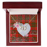 Gift To My Beautiful Girlfriend Valentine Necklace For Soulmate Anniversary Clan Livingstone Modern Tartan Everlasting Love Necklace,valentine necklace, necklace girlfriend, necklace for wife, cute necklaces for girlfriend, jewelry for girlfriend, to my soulmate necklace, to my future wife necklace,