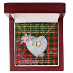Gift To My Beautiful Girlfriend Valentine Necklace For Soulmate Anniversary Clan Douglas of Roxburgh Tartan Everlasting Love Necklace, Gift For Women, Gift For Wife, Gift For Girl Friend, Gift For Mother, Gift For Grandmother, Gift for Sister, Gift For Daughter, Gift for Mom