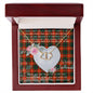 Gift To My Beautiful Girlfriend Valentine Necklace For Soulmate Anniversary Clan Douglas of Roxburgh Tartan Everlasting Love Necklace, Gift For Women, Gift For Wife, Gift For Girl Friend, Gift For Mother, Gift For Grandmother, Gift for Sister, Gift For Daughter, Gift for Mom