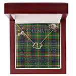 To My Beautiful Soulmate Necklace In Your Eyes I Have Found My Home Clan Reid Tartan Forever Love Necklace Tartan Gift for Girlfriend Everlasting Love Necklace