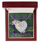 Gift To My Beautiful Girlfriend Valentine Necklace For Soulmate Anniversary Clan Adam Hunting Tartan Everlasting Love Necklace, Gift For Women, Gift For Wife, Gift For Girl Friend, Gift For Mother, Gift For Grandmother, Gift for Sister, Gift For Daughter, Gift for Mom