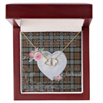 Gift To My Beautiful Girlfriend Valentine Necklace For Soulmate Anniversary Clan MacLaren Weathered Tartan Everlasting Love Necklace,valentine necklace, necklace girlfriend, necklace for wife, cute necklaces for girlfriend, jewelry for girlfriend, to my soulmate necklace, to my future wife necklace,