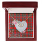 Gift To My Beautiful Girlfriend Valentine Necklace For Soulmate Anniversary Clan MacBean Tartan Everlasting Love Necklace,valentine necklace, necklace girlfriend, necklace for wife, cute necklaces for girlfriend, jewelry for girlfriend, to my soulmate necklace, to my future wife necklace,