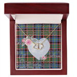 Gift To My Beautiful Girlfriend Valentine Necklace For Soulmate Anniversary Clan Stirling Tartan Everlasting Love Necklace,valentine necklace, necklace girlfriend, necklace for wife, cute necklaces for girlfriend, jewelry for girlfriend, to my soulmate necklace, to my future wife necklace,