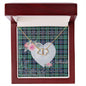 Gift To My Beautiful Girlfriend Valentine Necklace For Soulmate Anniversary Clan MacTaggart Tartan Everlasting Love Necklace,valentine necklace, necklace girlfriend, necklace for wife, cute necklaces for girlfriend, jewelry for girlfriend, to my soulmate necklace, to my future wife necklace,