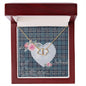 Gift To My Beautiful Girlfriend Valentine Necklace For Soulmate Anniversary Clan Earl Of St Andrews Tartan Everlasting Love Necklace, Gift For Women, Gift For Wife, Gift For Girl Friend, Gift For Mother, Gift For Grandmother, Gift for Sister, Gift For Daughter, Gift for Mom