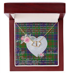 Gift To My Beautiful Girlfriend Valentine Necklace For Soulmate Anniversary Clan Stewart of Appin Hunting Tartan Everlasting Love Necklace,valentine necklace, necklace girlfriend, necklace for wife, cute necklaces for girlfriend, jewelry for girlfriend, to my soulmate necklace, to my future wife necklace,